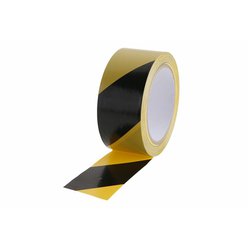 Varovací páska 33M černá-žlutá samolepíc LEVIOR